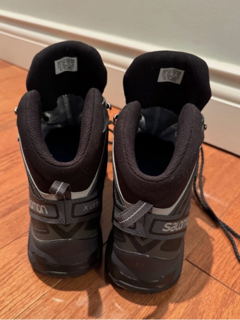Salomon X Ultra Mid GTX Hiking Boots Men’s 12 Black Gore-Tex Waterproof - Picture 4 of 12